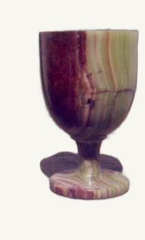 Onyx Cup Multi Green - handcrafted natural multi green onyx from Pakistan - Pak Expo